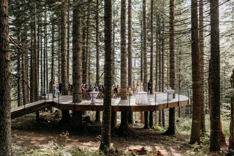 Noble Ridge Tree Deck Magical Forest Wedding