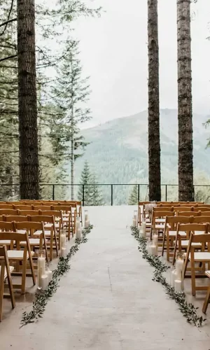 dream wedding, noble ridge tree deck